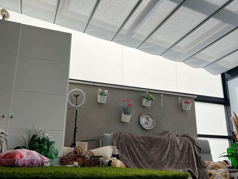 Pergola tensada madrid en terraza